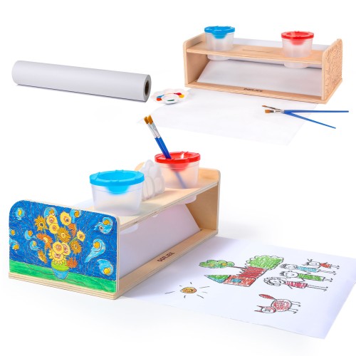 Distributeur de papier créatif Jeux éducatifs et ludiques en bois Dorjee Longeur:34 cm Largeur:16 cm Profondeur:10 cm Poids:0,8 