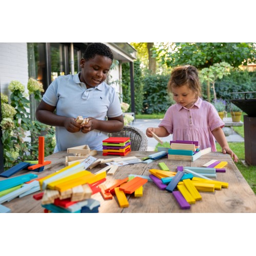 Jeu de construction en bois Jeux de construction Dorjee Longeur:27 cm Largeur:24,5 cm Profondeur:8,5 cm Poids:2,3 kg Age minimum