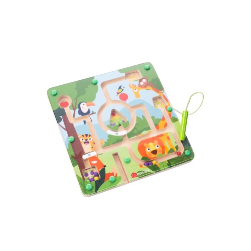 Labyrinthe magnétique Animaux Jeux éducatifs et ludiques en bois Dorjee Longeur:22 cm Age minimum ( en années ):2 ans Thèmes:Déc