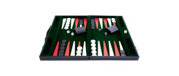 Backgammon surpiqué 18 Pouces - Vert Rouge Blanc Backgammon Engelhart Longeur:57 cm Largeur:46 cm Profondeur:3 cm Age minimum ( 