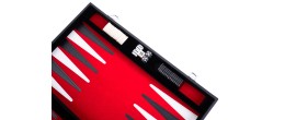 Backgammon surpiqué 18 Pouces - Rouge Noir Blanc Backgammon Engelhart Longeur:57 cm Largeur:46 cm Profondeur:3 cm Age minimum ( 