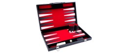 Backgammon surpiqué 18 Pouces - Rouge Noir Blanc Backgammon Engelhart Longeur:57 cm Largeur:46 cm Profondeur:3 cm Age minimum ( 