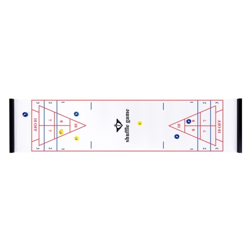 Boîte de jeu 3 en 1 : Curling, Shuffleboard, Bowling Jeux de palets Engelhart Longeur:120 cm Largeur:28 cm Age minimum ( en anné