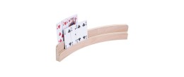 Porte-cartes à jouer en bois semi-circulaire Autres jeux classiques Engelhart 