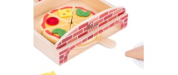 Set de Pizza Gourmet en bois Jeux d'imitation Dorjee Age minimum ( en années ):3 ans Matière:Bois Nombre de joueurs:1 joueur Pub