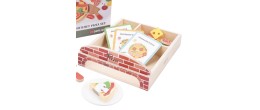 Set de Pizza Gourmet en bois Jeux d'imitation Dorjee Age minimum ( en années ):3 ans Matière:Bois Nombre de joueurs:1 joueur Pub