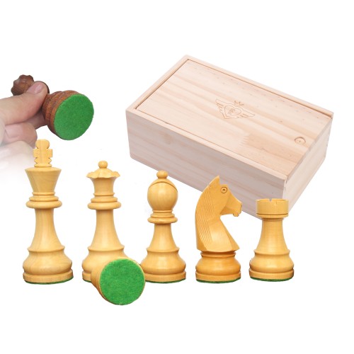 Jeu d'échecs de luxe marqueté en bois 50 cm marron / naturel Echecs/Dames Engelhart Longeur:50 cm Largeur:50 cm Styles:De luxe A