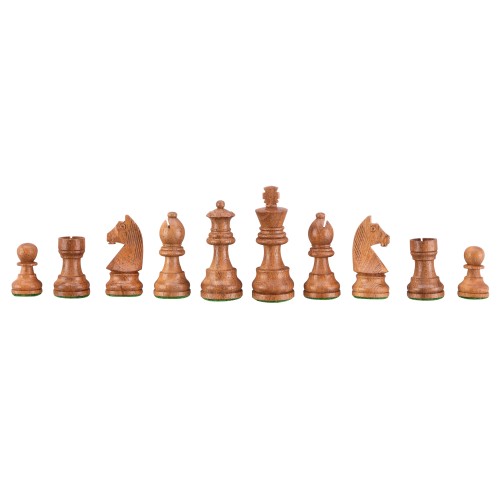 Jeu d'échecs de luxe marqueté en bois 50 cm marron / naturel Echecs/Dames Engelhart Longeur:50 cm Largeur:50 cm Styles:De luxe A