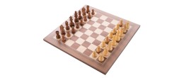 Jeu d'échecs de luxe marqueté en bois 50 cm marron / naturel Echecs/Dames Engelhart Longeur:50 cm Largeur:50 cm Styles:De luxe A