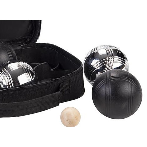 Jeu complet de triplette de pétanque noires et grises Pétanque Engelhart