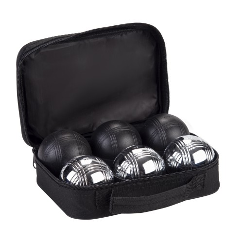 Jeu complet de triplette de pétanque noires et grises Pétanque Engelhart