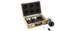 Jeu de boules triplettes de luxe dans un coffret en bois Pétanque Engelhart