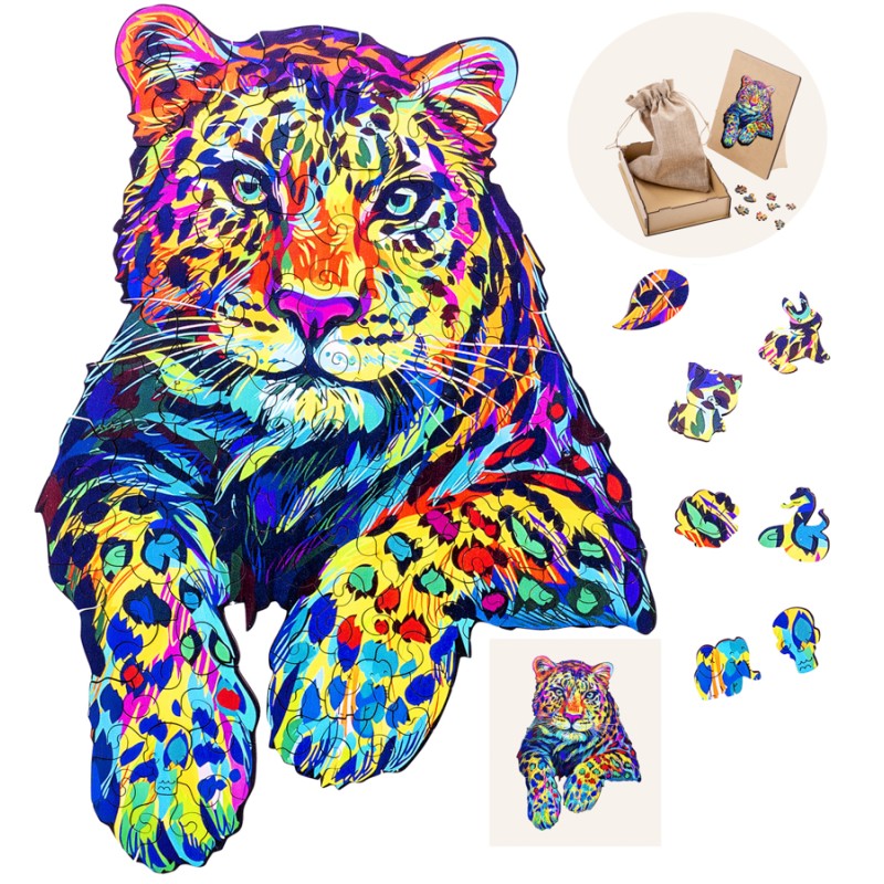 Puzzle Pop Art Tigre A4, 98 pièces défi artistique