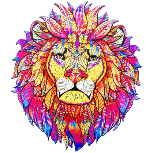 Puzzle Bois Pop Art Lion A3 - 218 Pièces