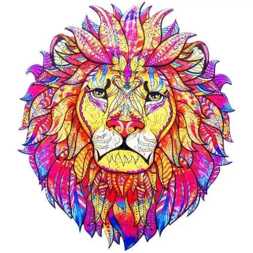 Puzzle en Bois Pop Art – Lion A3 – 218 Pièces