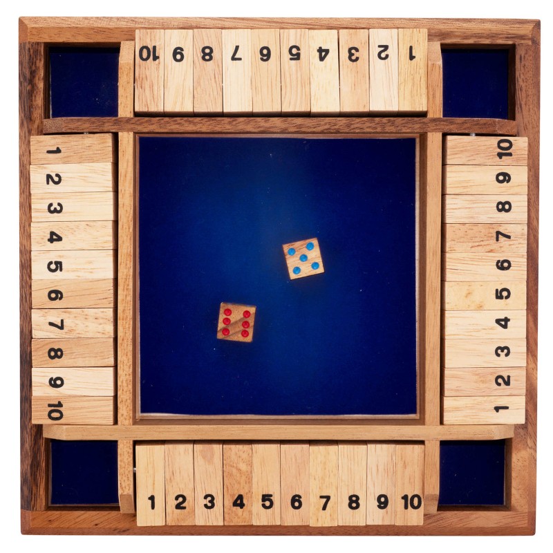 shut the box 4 joueurs