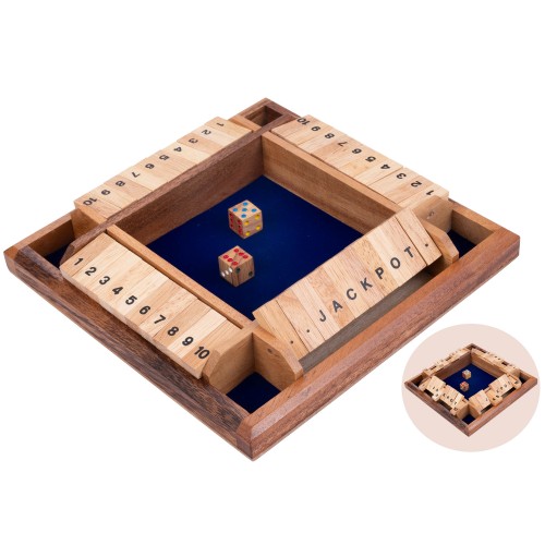 jeu en bois shut the box jeu de famille