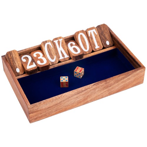 shut the box jeu en bois