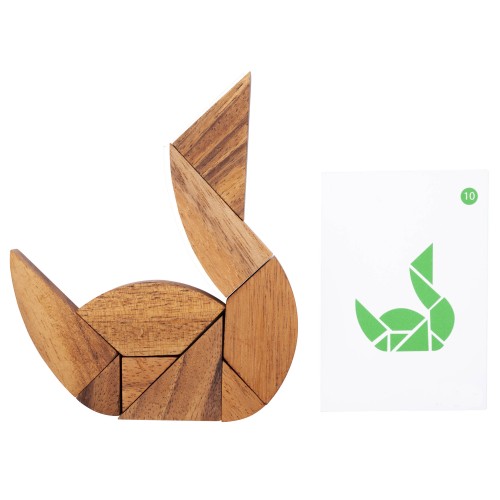 puzzle de forme en bois tangram duel