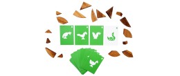 Puzzle en bois tangram duel jeu de forme en bois