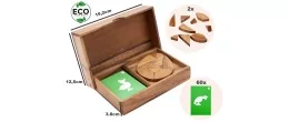 Double tangram en bois oeuf jeu en bois ecologique