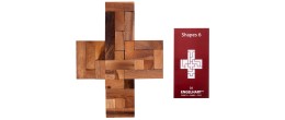 Carte de défi et pièces pour le jeu Double Pentomino en bois