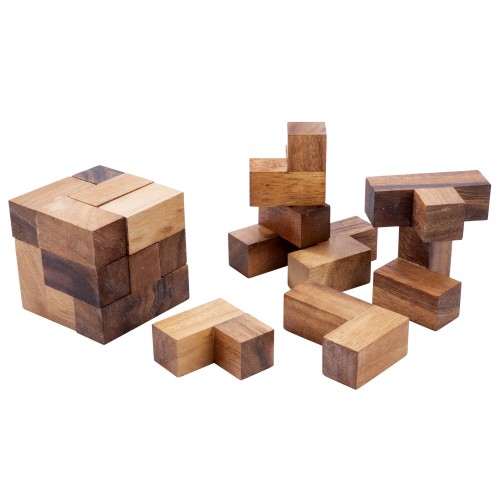 Double Soma Cube, jeu de réflexion en bois pour développer la logique