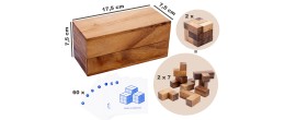 Double Soma Cube, casse-tête en bois écologique pour améliorer la perception spatiale