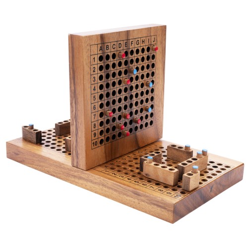 Jeu de stratégie Bataille Navale en Bois, parfait pour les familles