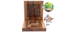 Boîte du jeu Bataille Navale en Bois, cadeau idéal pour les passionnés de jeux