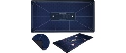 Tapis de poker bleu antidérapant 180 x 90 cm, surface de jeu spacieuse