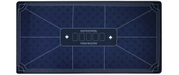 Tapis de poker bleu avec surface en polyester doux et résistant