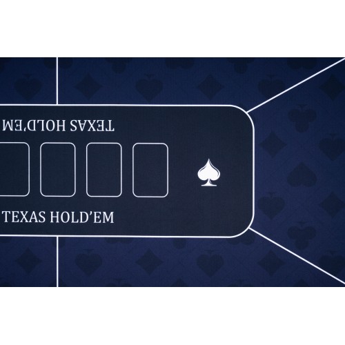 Design moderne et élégant du tapis de poker bleu pour des parties raffinées