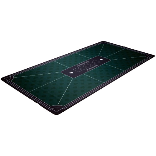 Tapis de poker vert 180 x 90 cm, facile à ranger après chaque utilisation