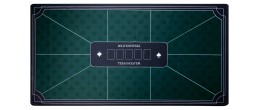 Design classique et élégant du tapis de poker vert pour une expérience de jeu professionnelle