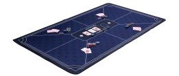 Tapis de poker bleu antidérapant, idéal pour des jeux professionnels