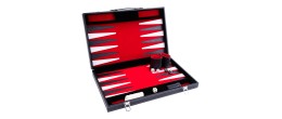 Backgammon de Luxe 21 pouces avec valise en simili cuir et design raffiné