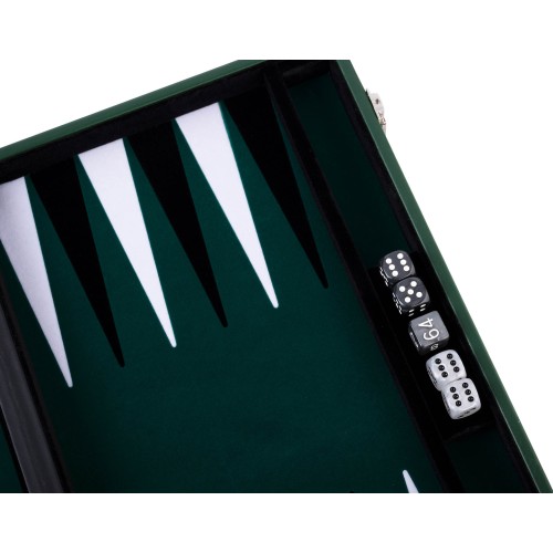 Plateau de backgammon 15 pouces avec incrustation de feutre spécial pour une glisse parfaite