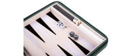 Jeu de backgammon de voyage 9 pouces avec fermeture éclair pratique