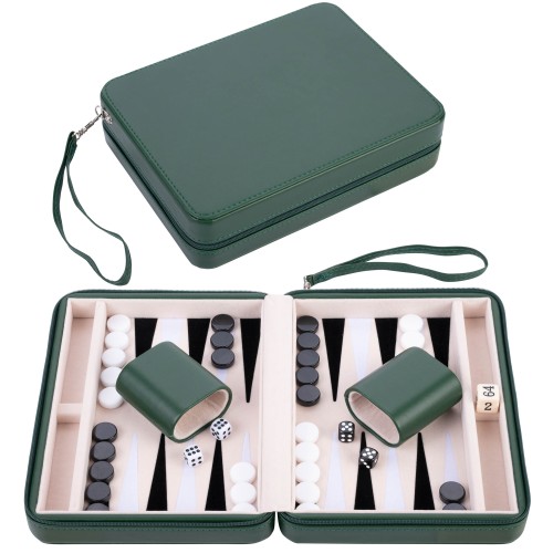 Backgammon portable avec matériaux durables pour résister aux voyages fréquents