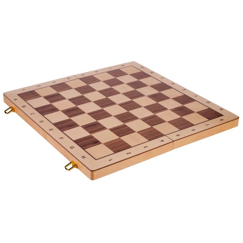 Jeu d'échecs en bois avec placage en noyer et érable pour une durabilité exceptionnelle