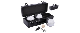 Set de boules de pétanque en métal avec mallette de transport en aluminium noir