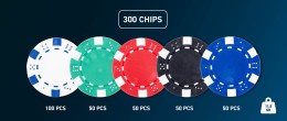 Set de poker Engelhart avec jetons de 11,5 g et accessoires de qualité