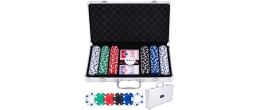 Set de poker Engelhart avec mallette argentée élégante et pratique