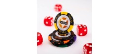 Trois boutons de croupier pour un jeu de poker authentique et fluide