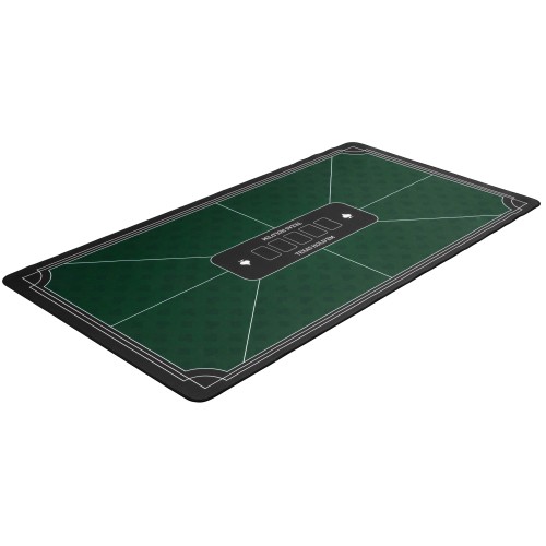 Ambiance de casino à domicile avec ce tapis de poker vert classique