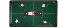 Tapis de poker vert, parfait pour les jeux de groupe et les compétitions à domicile