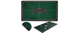 Tapis de poker vert antidérapant 140 x 80 cm pour une expérience de jeu professionnelle