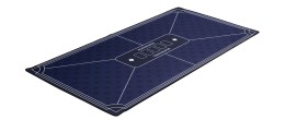 Tapis de poker bleu avec dessous en caoutchouc pour éviter tout glissement