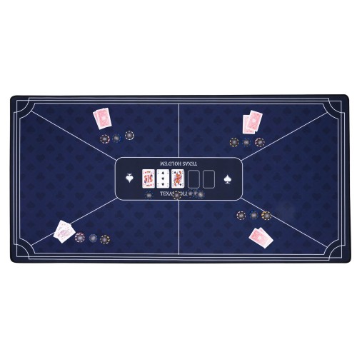 Tapis de poker pratique 120 x 60 cm, idéal pour les espaces limités